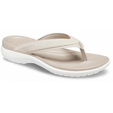 Crocs Capri V Sportos Strandpapucs Női Khaki | HU 0204CTVE